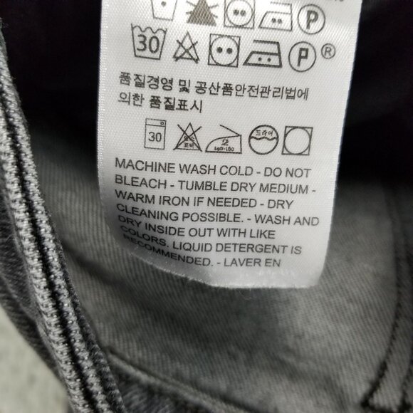 Levi's Jeans Womens 32 Black 711 Distressed Skinny Stretch Denim - Picture 13 of 14